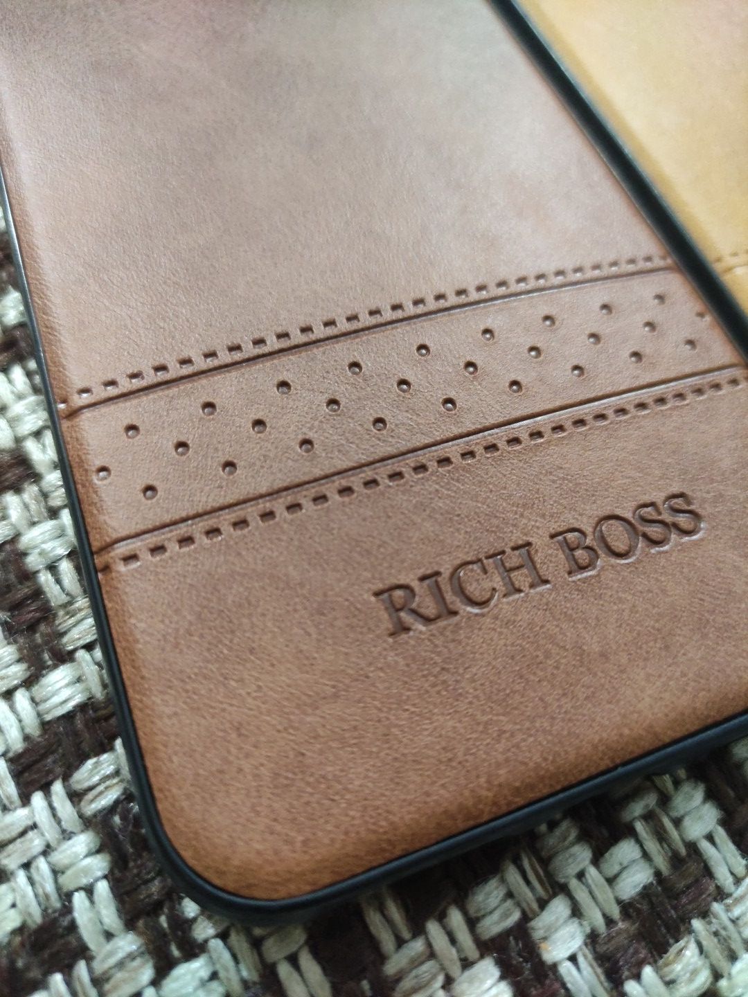 iPhone XS Max Soft Silicone Leather Texture Back Cover
