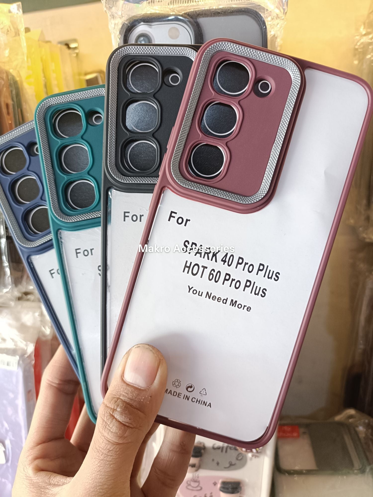 Tecno Spark 40 Pro Plus/Infinix Hot 60 Pro Plus Clear HD Anti-yellow Soft Silicone Edges Camera Protection Back Cover