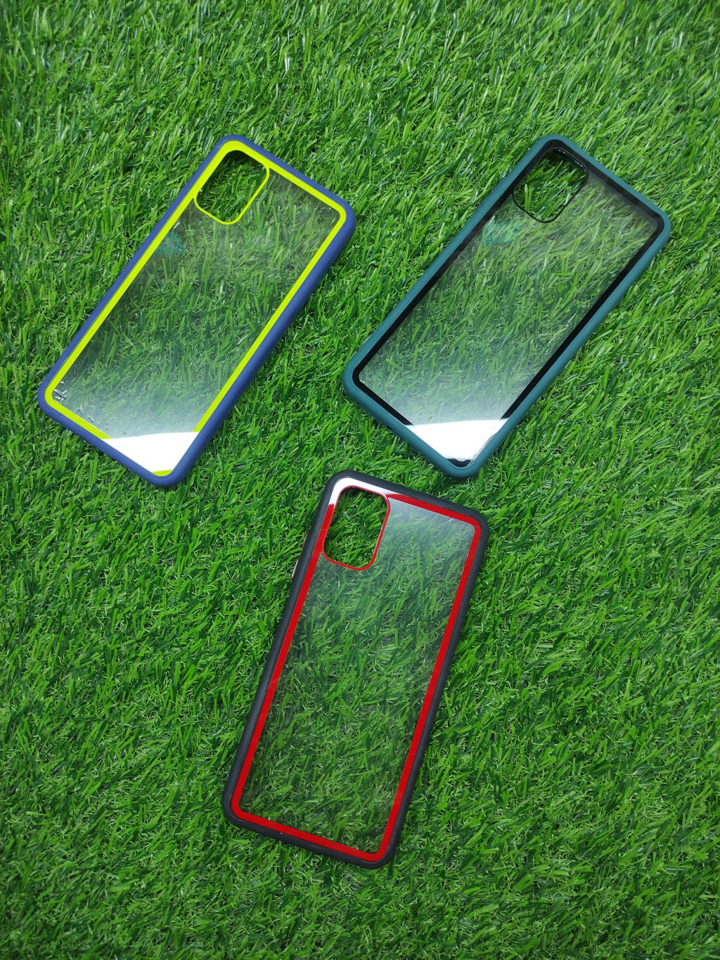 Poco M3 Clear TPU Coloured Border back cover