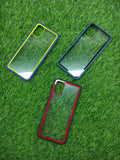 Poco M3 Clear TPU Coloured Border back cover