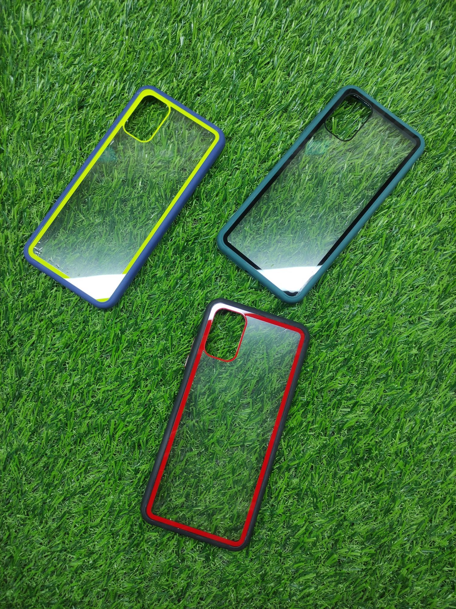 Poco M3 Clear TPU Coloured Border back cover