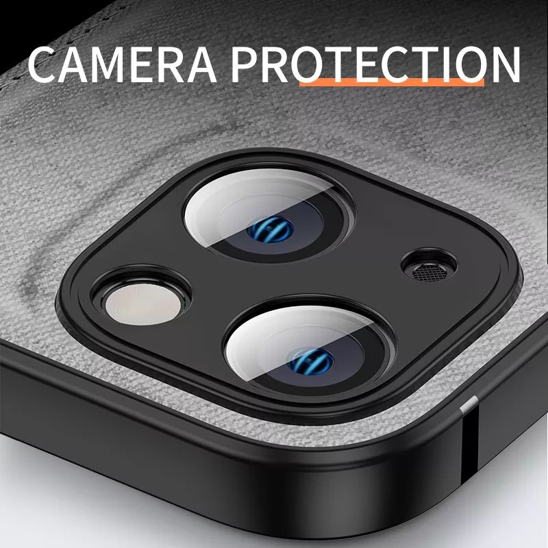 Apple iPhone 13 Pro Max Premium Quality Deer Fabric Camera Protection Case Cover