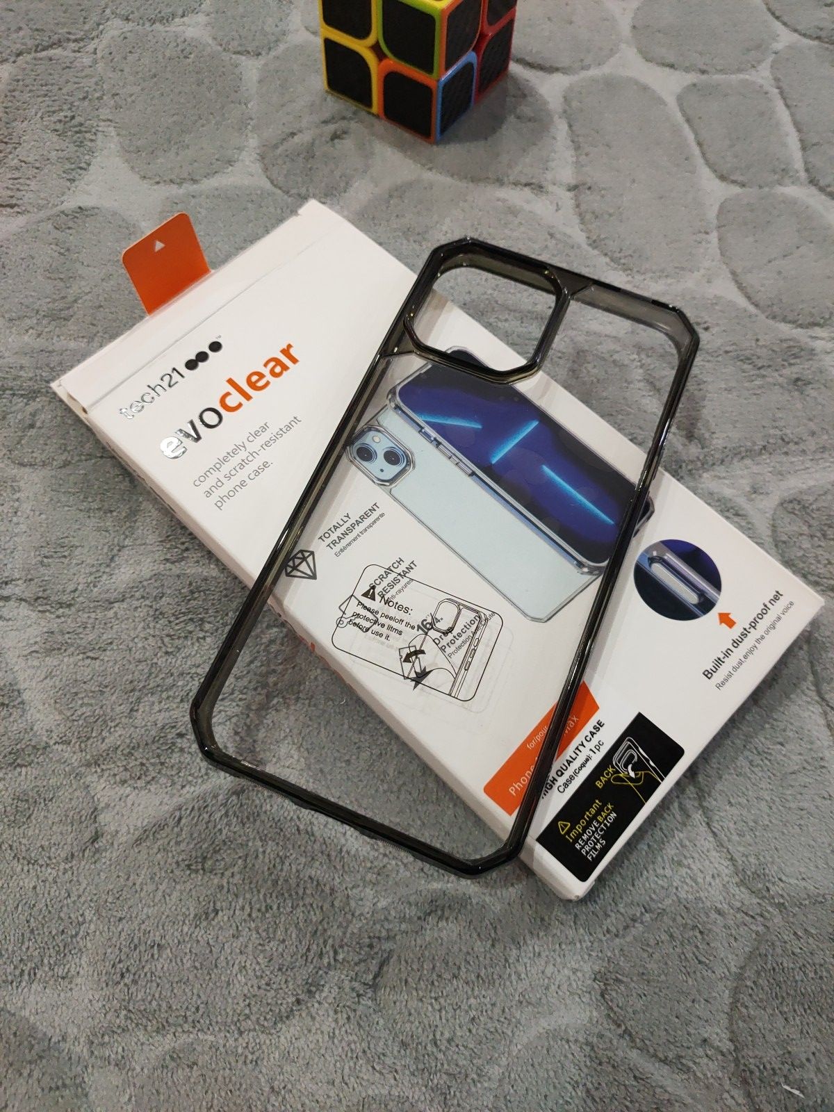 iPhone 12 Pro Max 6.7 Tech21 Evo Clear Dust Proof Net Shockproof Bumper Back Cover