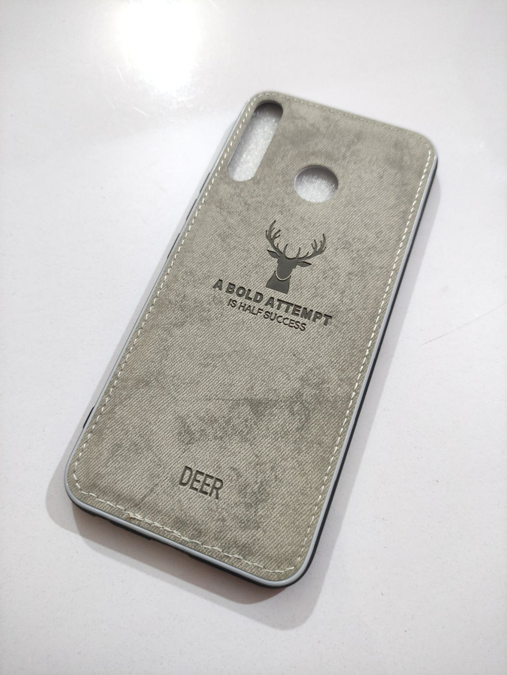 Infinix Hot 8 Soft Silicone Deer Fabric Cloth Back Cover