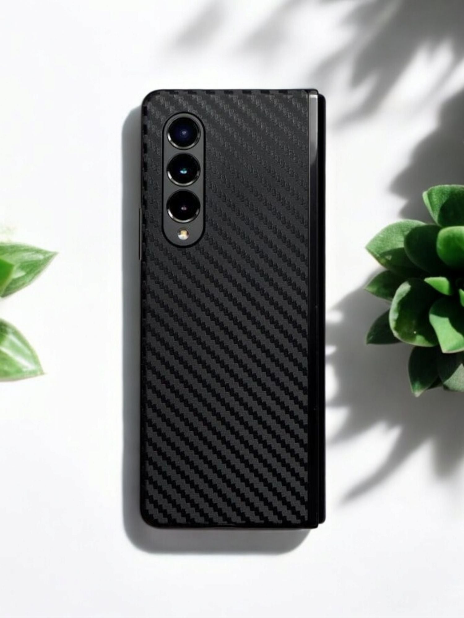 Samsung Galaxy Z Fold 3 Carbon Fiber Texture Full Skin Wrap