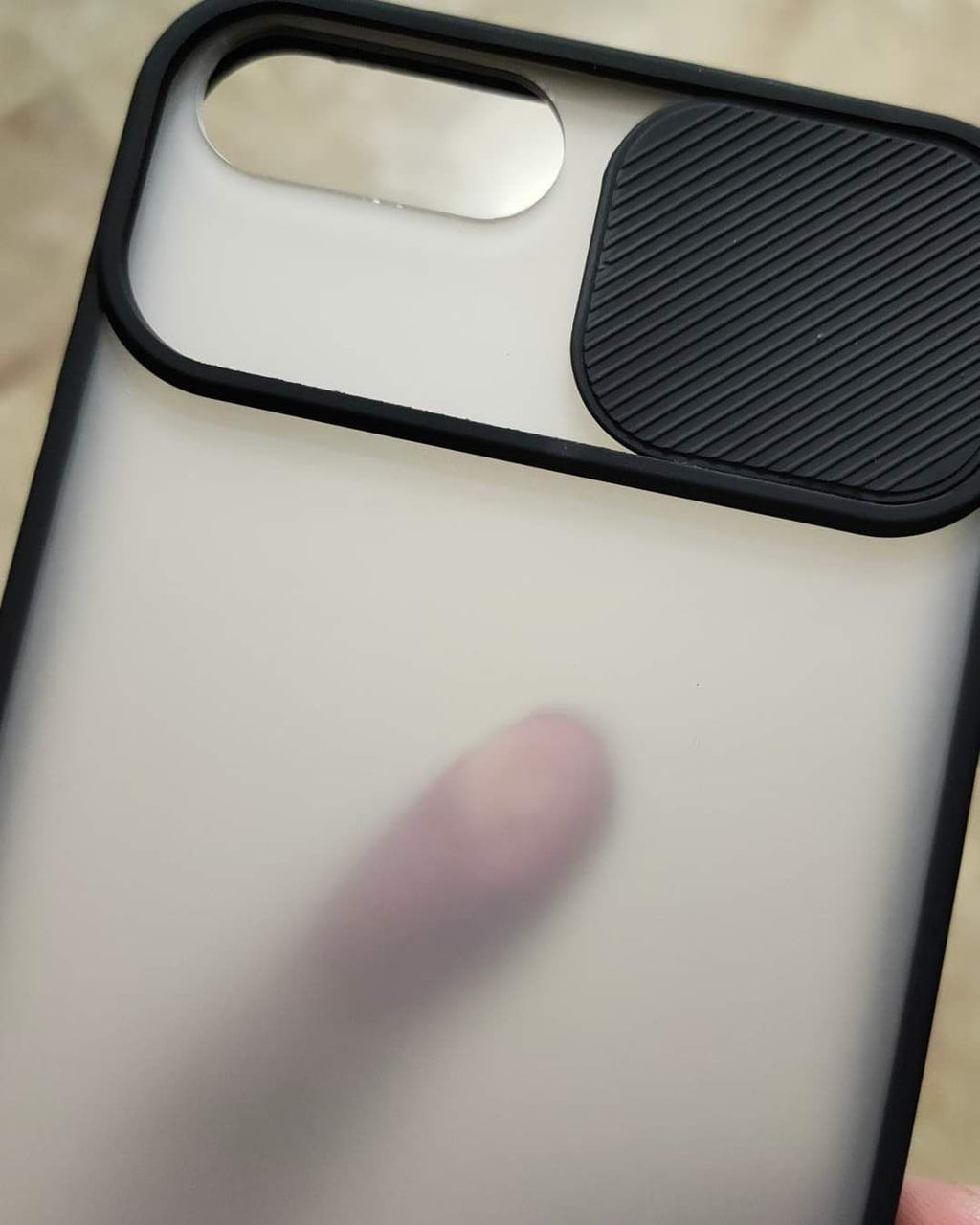 iPhone 7Plus Matt Translucent Camera Slider Back cover