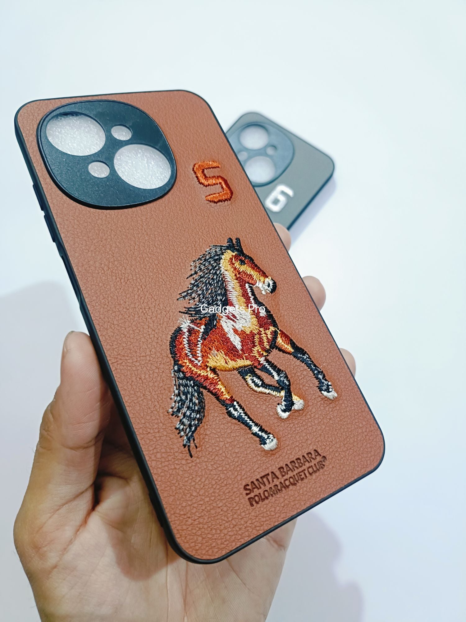 Tecno Spark Go1 Premium Quality Embroidery Polo Design Back cover