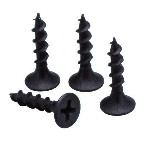Black Screws Flat Head Drywall Fasteners Fine Quality Sharp Point