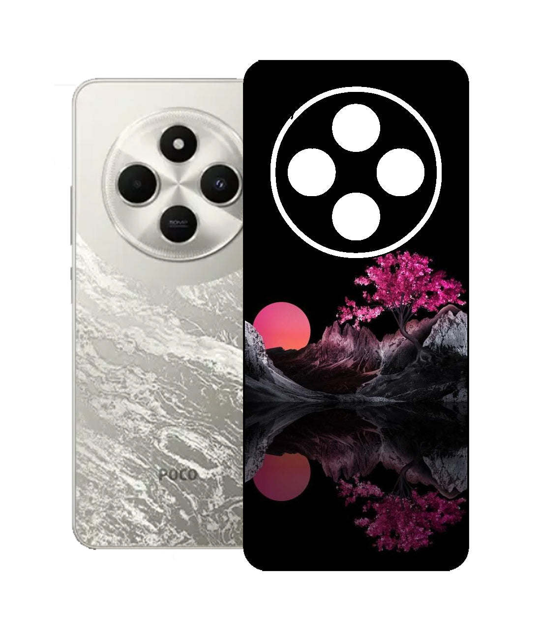 Poco C75 Premium Quality Print Back Skin Wrap