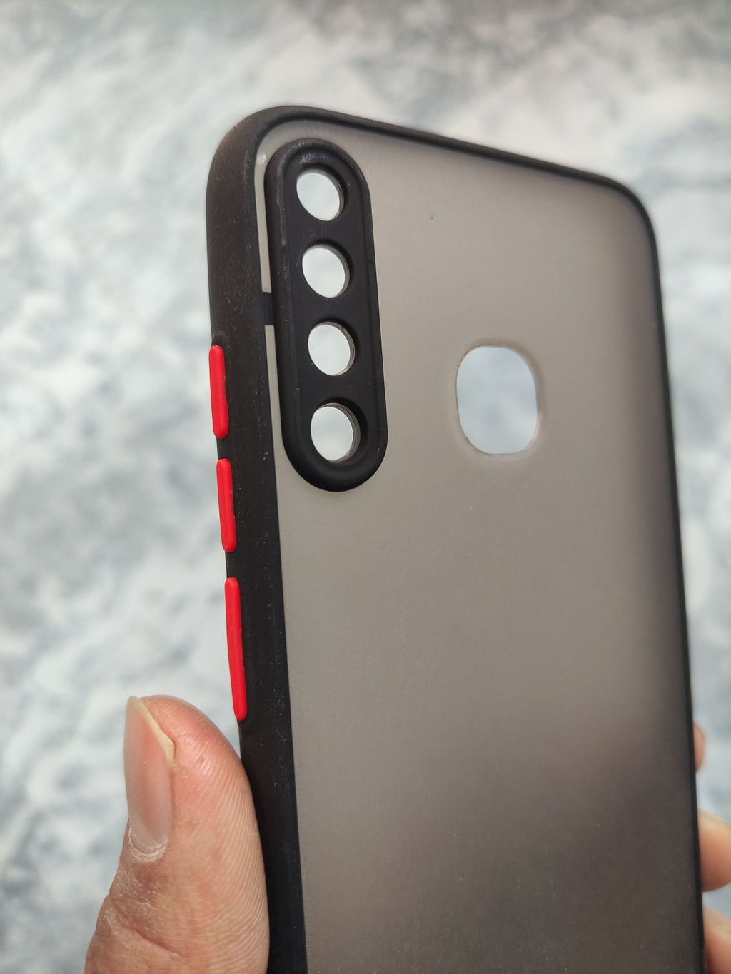 Infinix Smart3 Plus Matt Camera Protection Colour buttons back cover