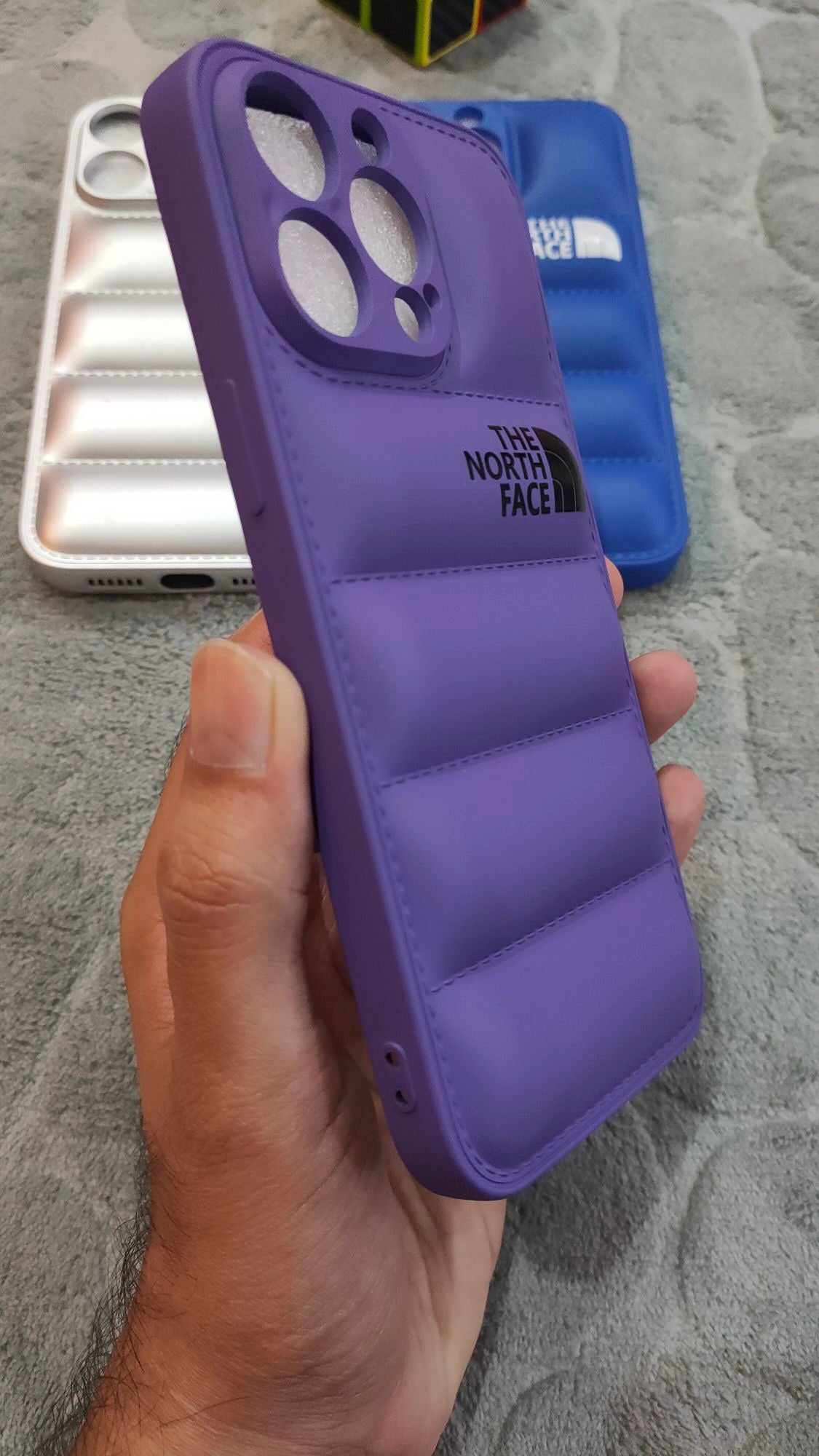 iPhone 14 Pro Max North Face Puffer Soft Silicone Case