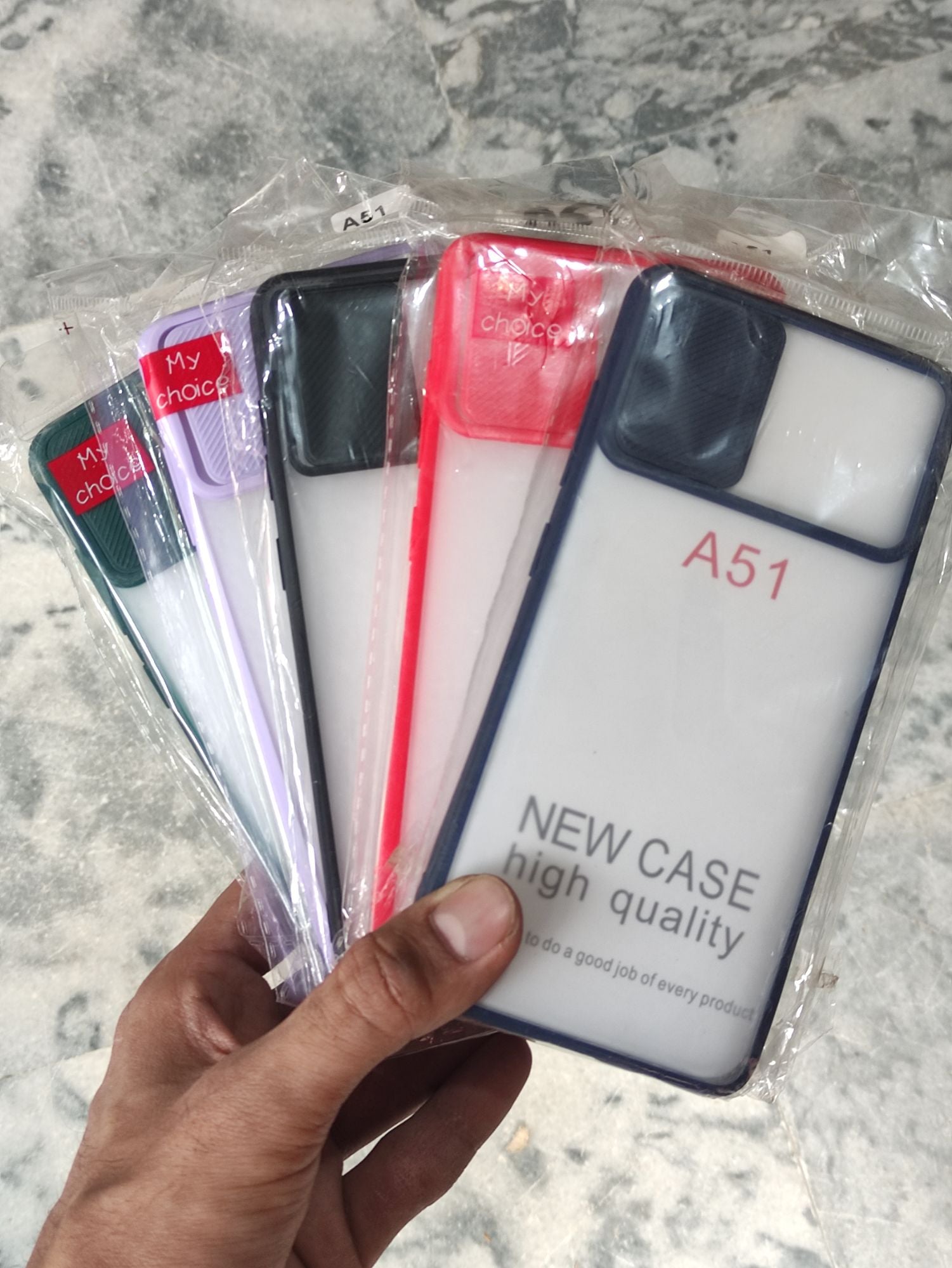 Samsung Galaxy A51 Matt Translucent Camera Slider Back cover