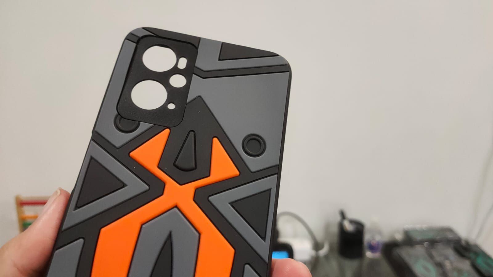 Oppo A76/Real me 9i Cover Spider Design Shockproof Rugged Rubber Back Case