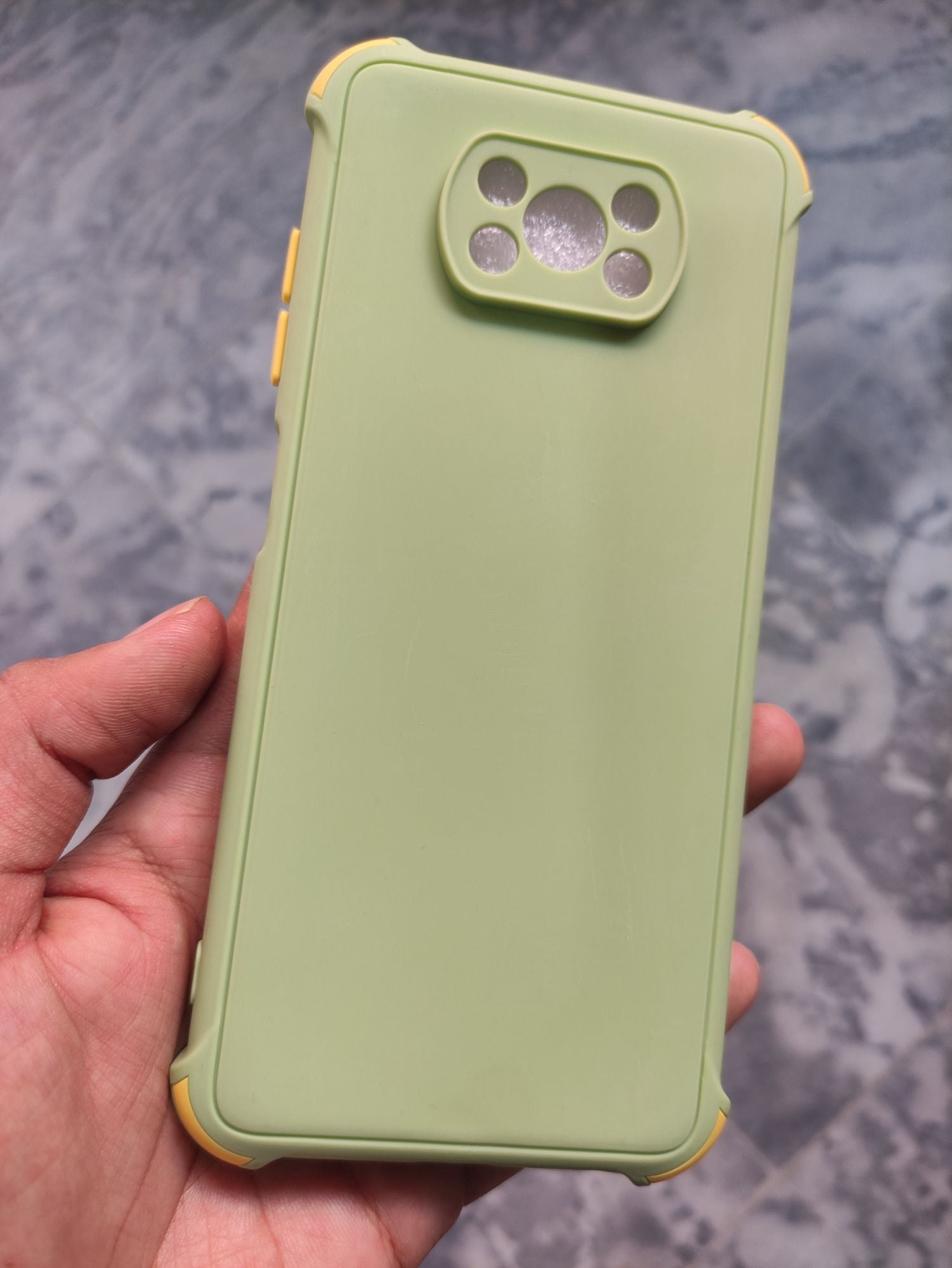Poco X3/X3 Pro Soft Silicone Camera Protection Colour buttons back cover