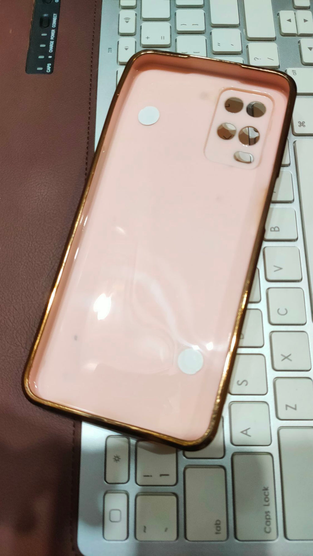 Oppo A54 4G Premium Quality Fancy Metal Chain Soft Silicone Back Cover