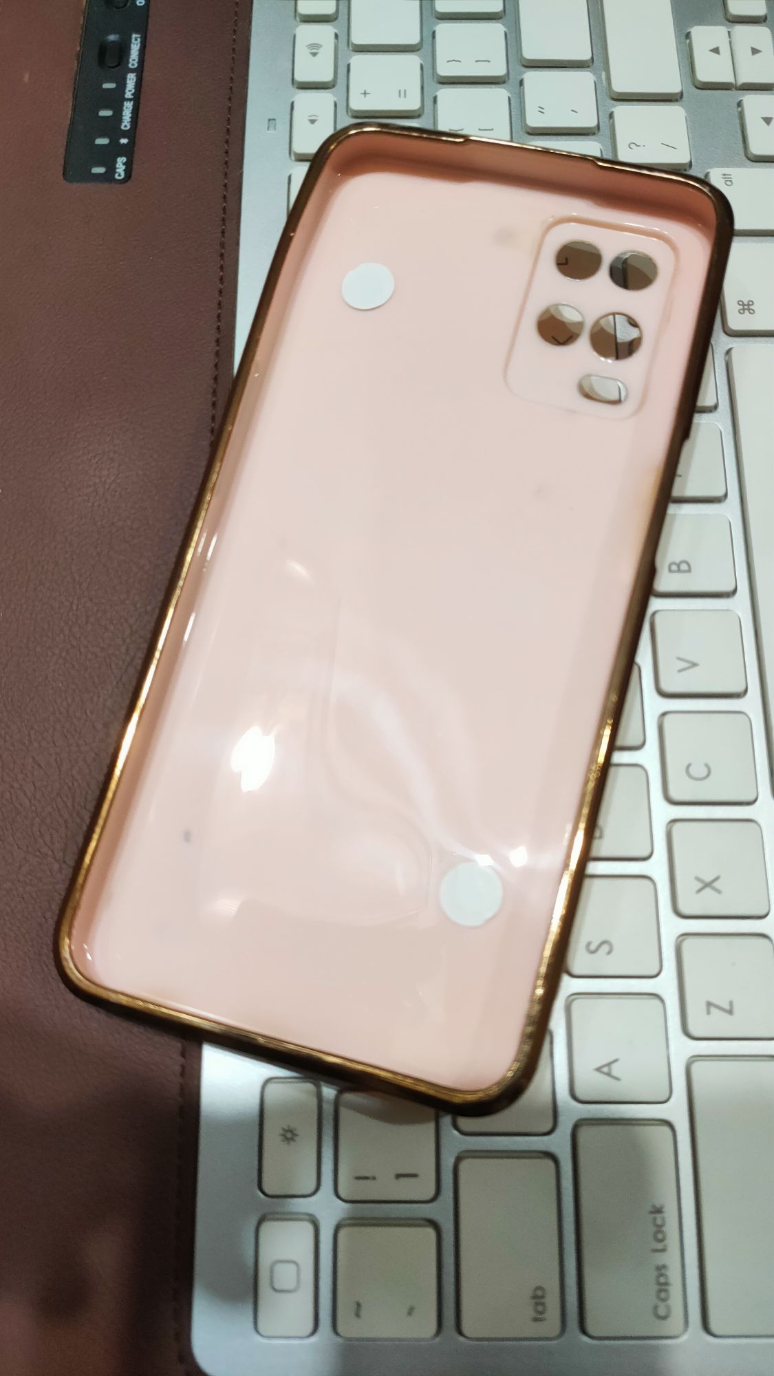 Oppo A54 4G Premium Quality Fancy Metal Chain Soft Silicone Back Cover