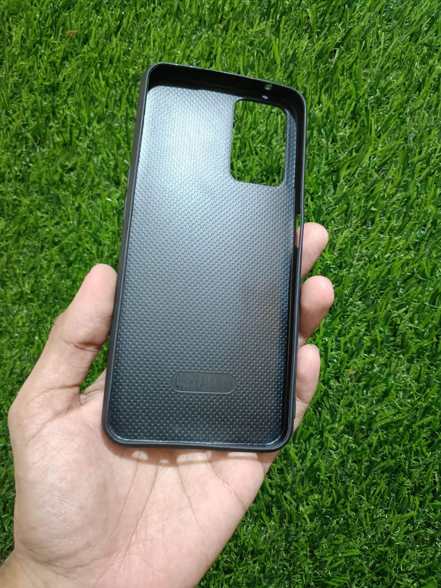 Oppo A76 /Realme 9i Soft Silicone Leather Design Dual Kickstand Back Cover