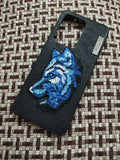 Samsung Galaxy S20 Ultra Nimmy Embroidery Wolf Leather back Cover