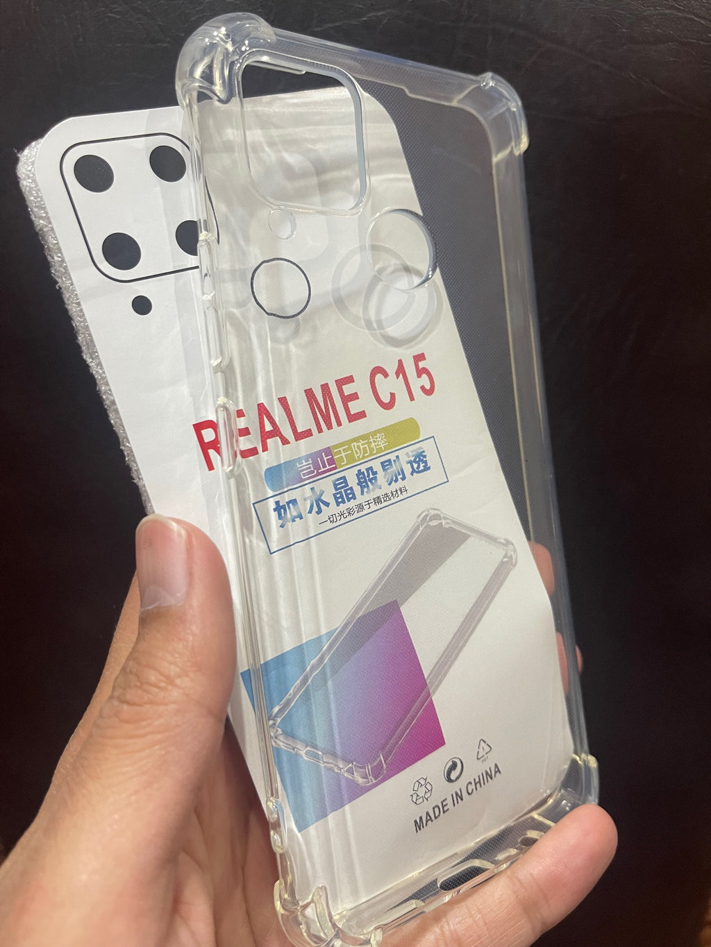 Realme_C15 Cover Shockproof Transparent Airbag Back Case