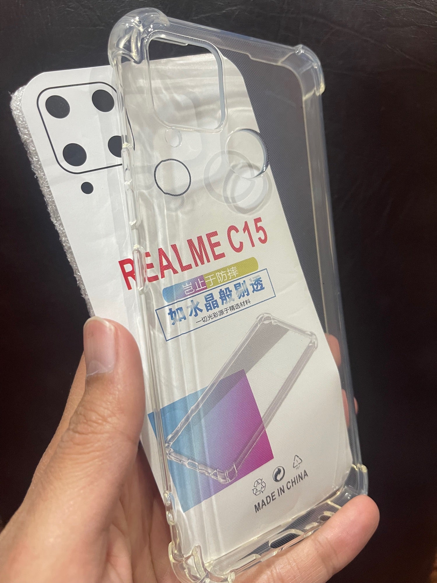 Realme_C15 Cover Shockproof Transparent Airbag Back Case