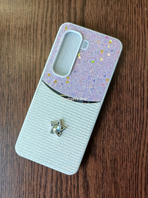 Infinix Hot 50 Pro Plus Fancy Soft Silicone Glitter Star Back Cover