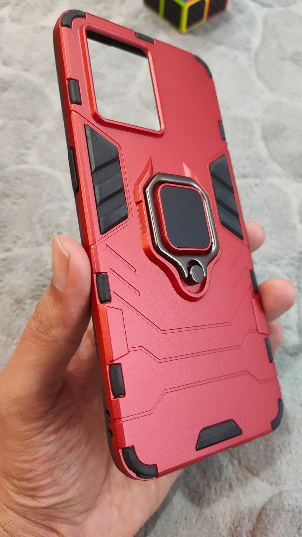 Oppo F21 Pro 4G/Reno 7 4G Shockproof Hybrid Magnetic Ring Holder Back Case