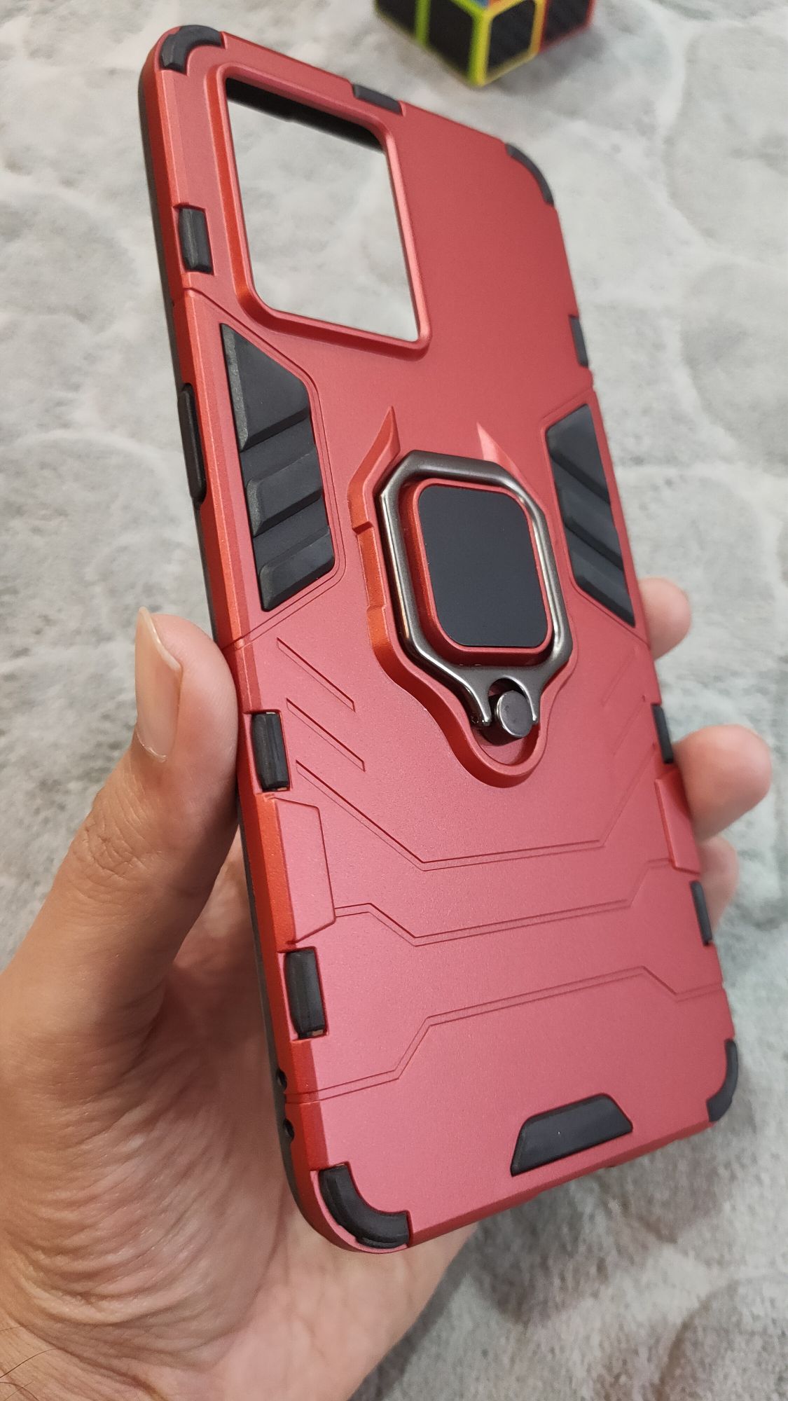 Oppo F21 Pro 4G/Reno 7 4G Shockproof Hybrid Magnetic Ring Holder Back Case