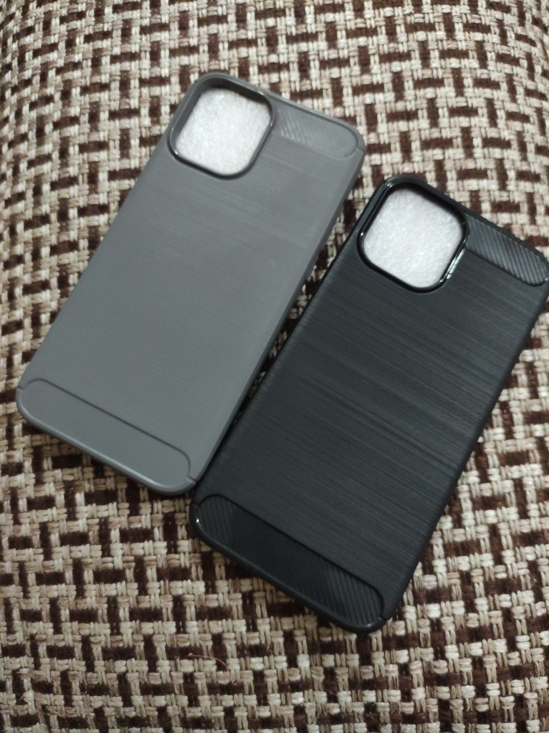 iPhone 12 Pro Max Soft Silicone Carbon Fiber Back Cover
