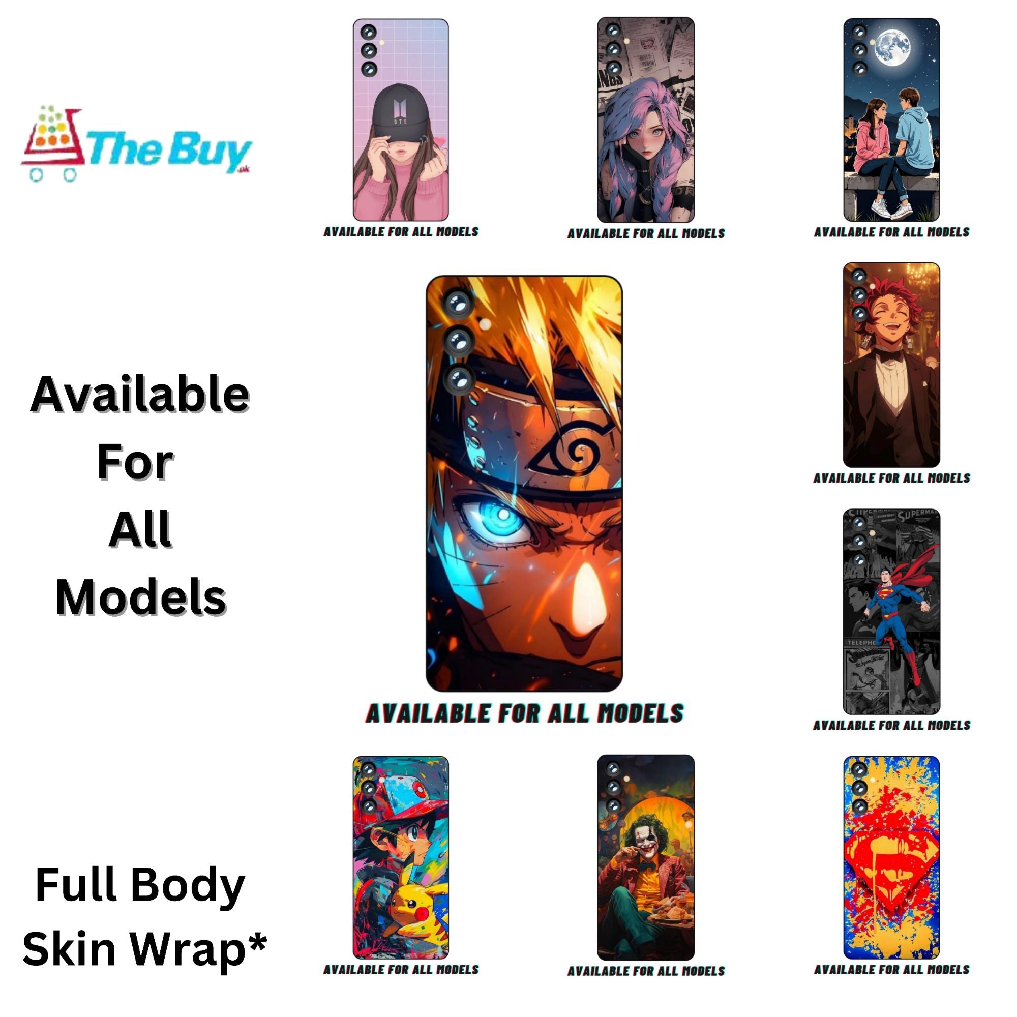 Available for All Mobiles Print Back Full Body Skin Multiple Designs