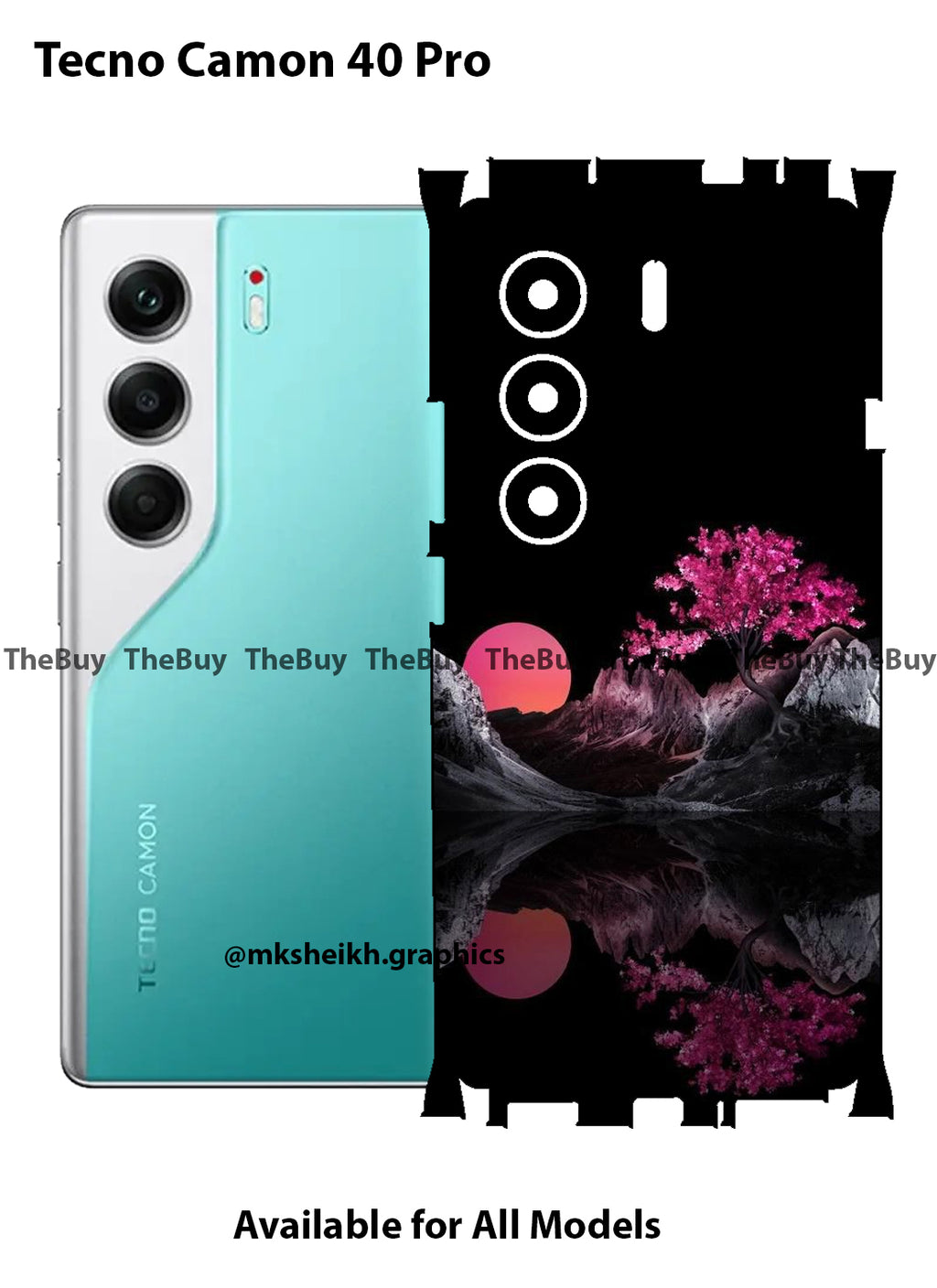 Tecno Camon 40 Pro Full Body Skin Wrap