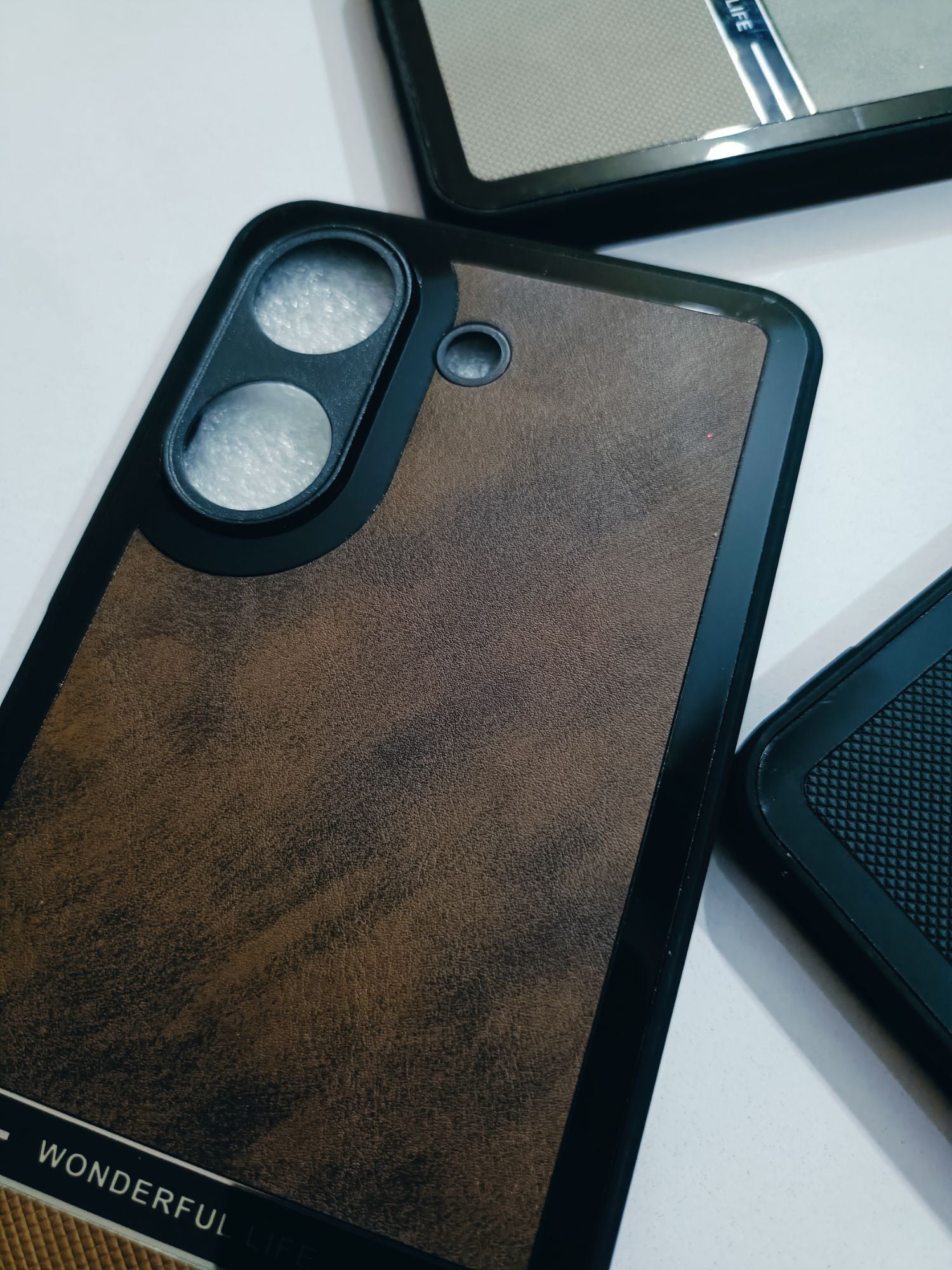 Redmi 13C PU leather Protection Back Cover
