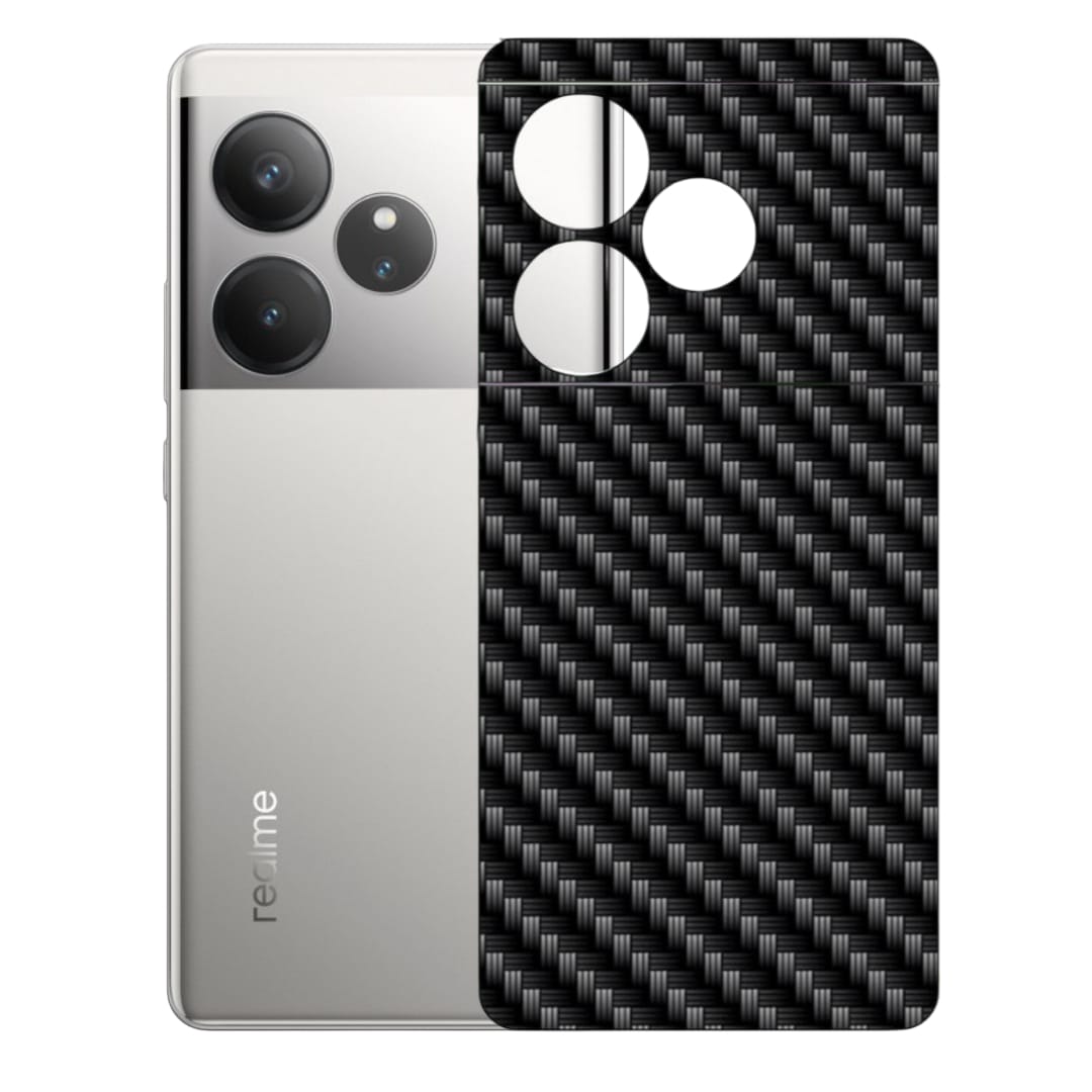 Realme GT6 Carbon Fiber Texture Back Skin Wrap