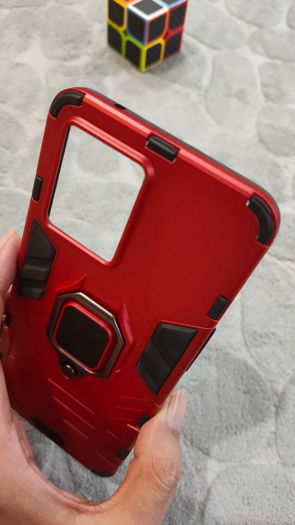 Oppo F21 Pro 4G/Reno 7 4G Shockproof Hybrid Magnetic Ring Holder Back Case