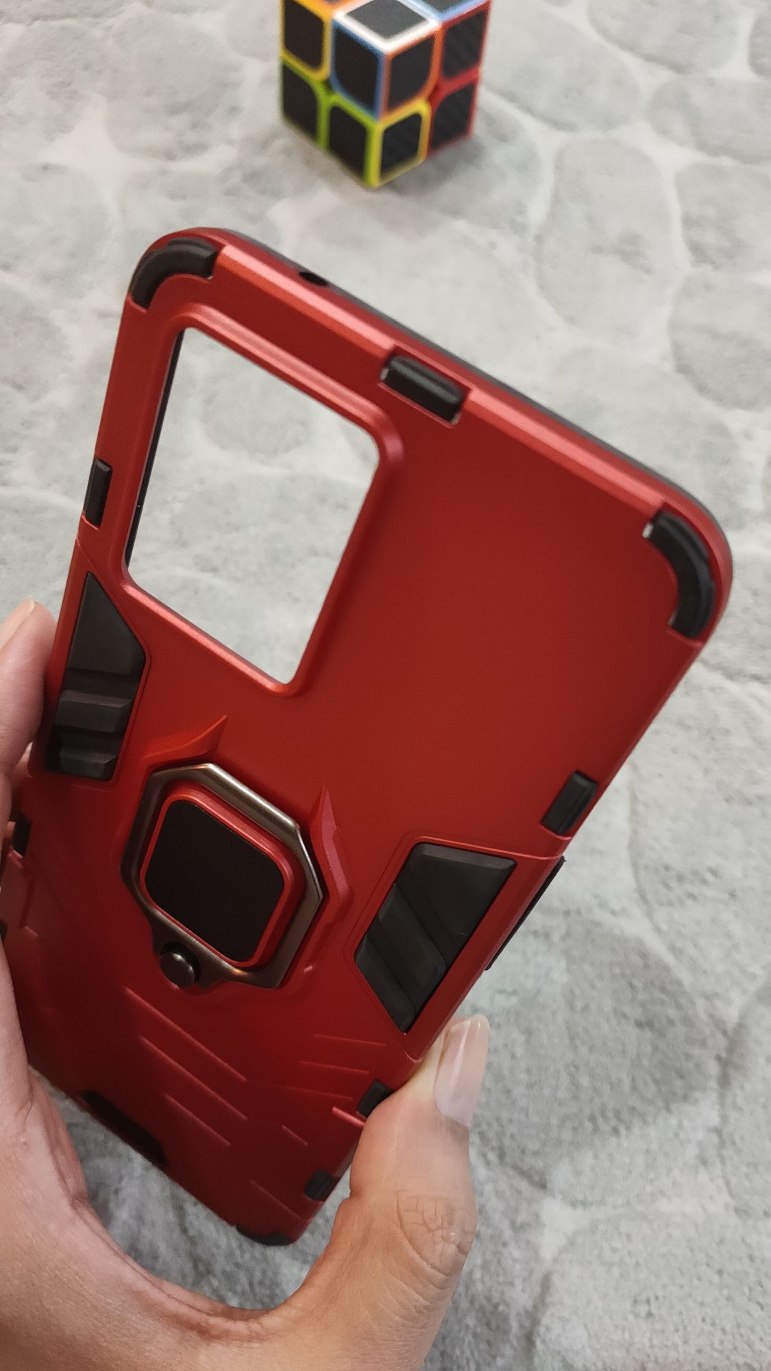 Oppo F21 Pro 4G/Reno 7 4G Shockproof Hybrid Magnetic Ring Holder Back Case