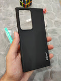 EOURO Samsung S23 Ultra Matte Black Camera Protection Silicone Case