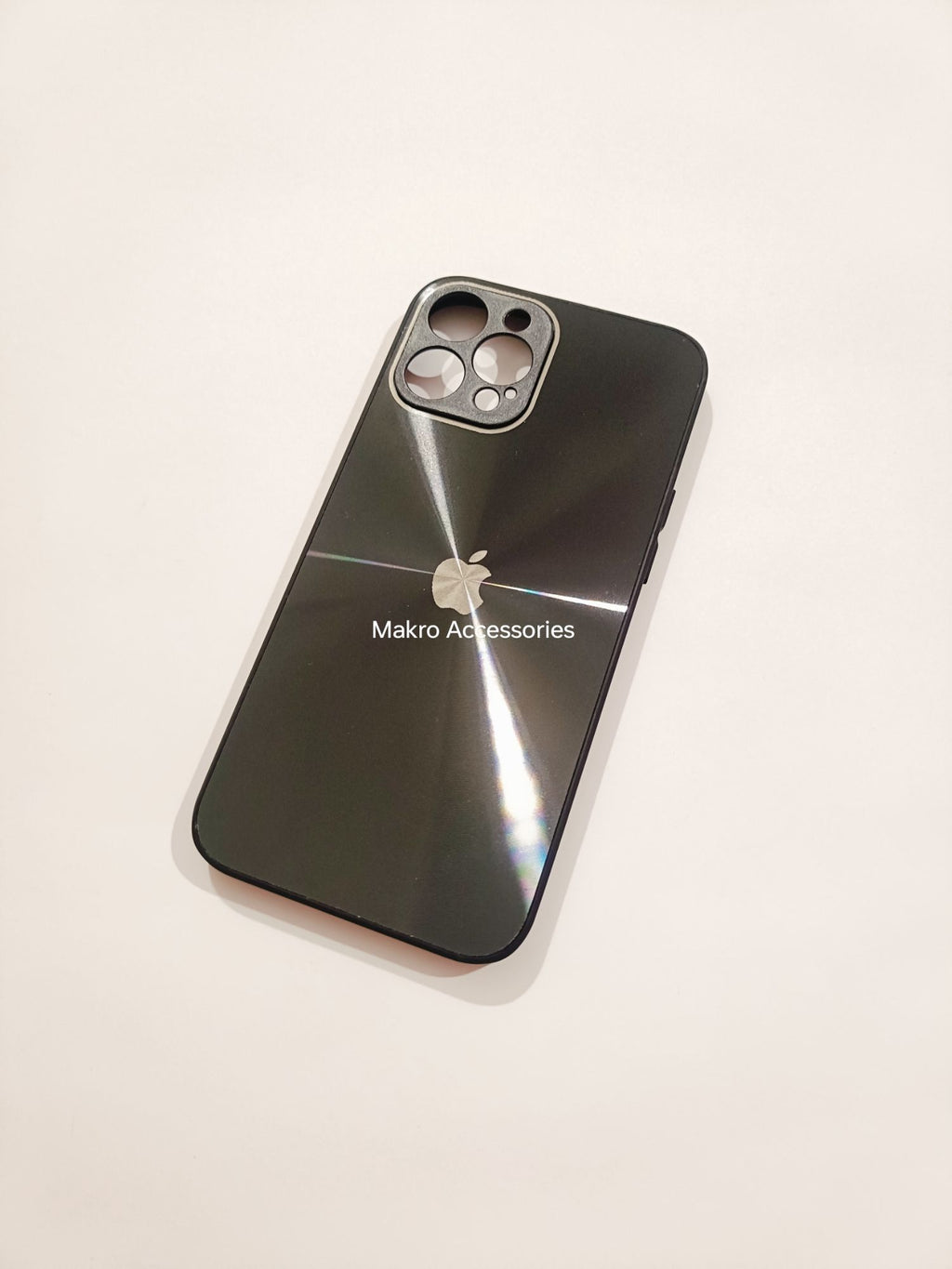 iPhone 12 Pro Max PC CD Pattern Reflective Soft Edges Back cover