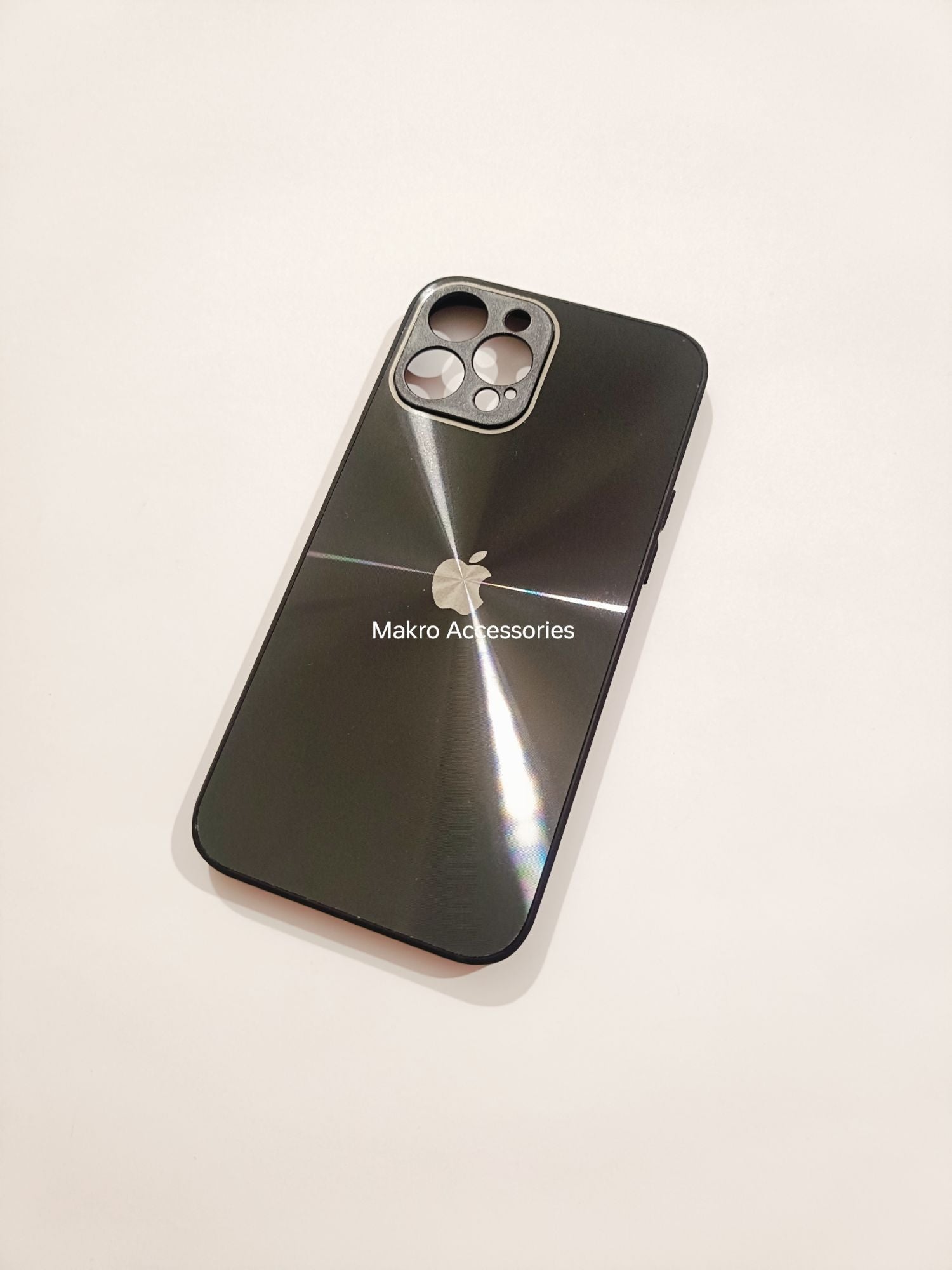 iPhone 12 Pro Max PC CD Pattern Reflective Soft Edges Back cover