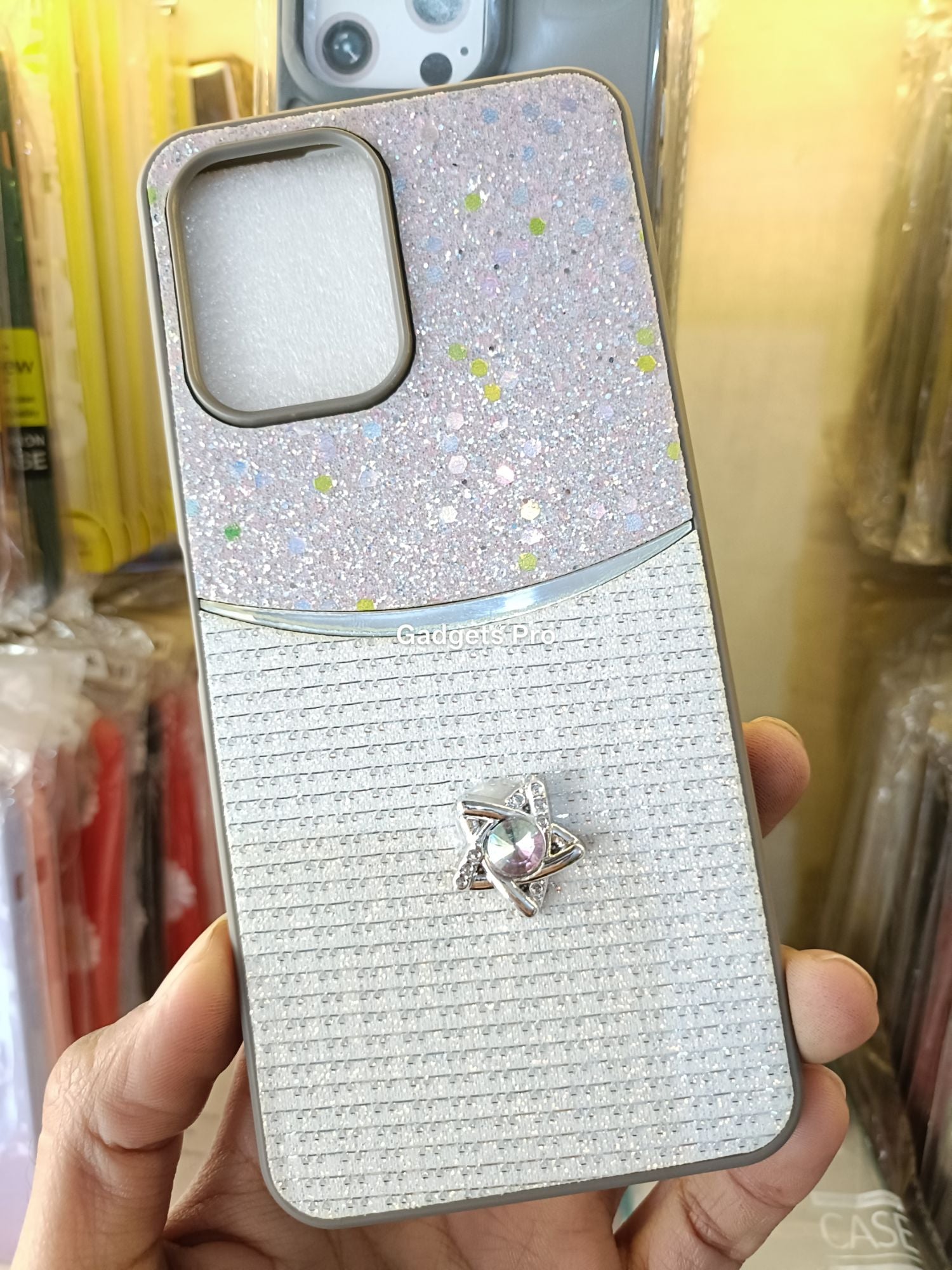 Tecno Spark Go 2 Fancy Soft Silicone Glitter Star Back Cover