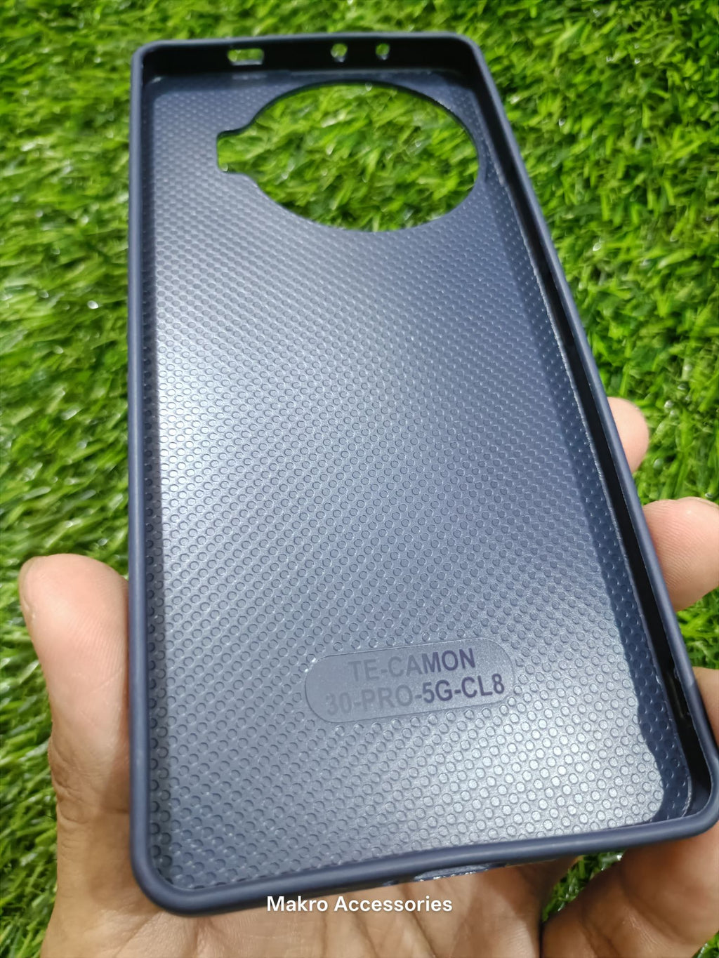 Tecno Camon 30 Pro Soft Silicone Leather Design Dual Kickstand Back Cover