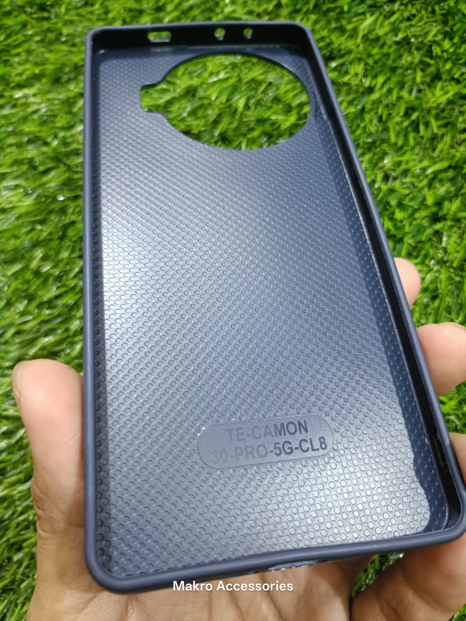 Tecno Camon 30 Pro Soft Silicone Leather Design Dual Kickstand Back Cover