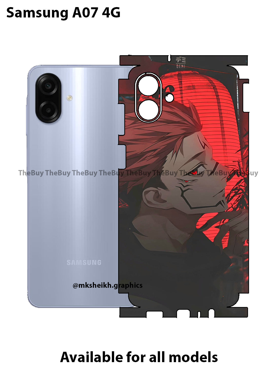 Samsung A07 4G Full Body Skin Wrap