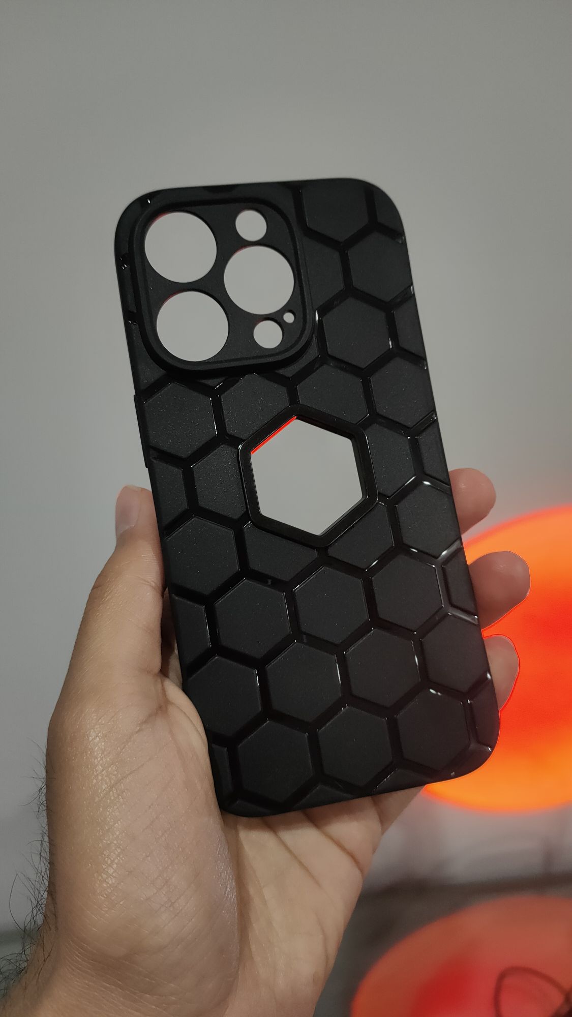 iPhone 14 Pro Diamond Design Camera Protection Soft Silicone Case
