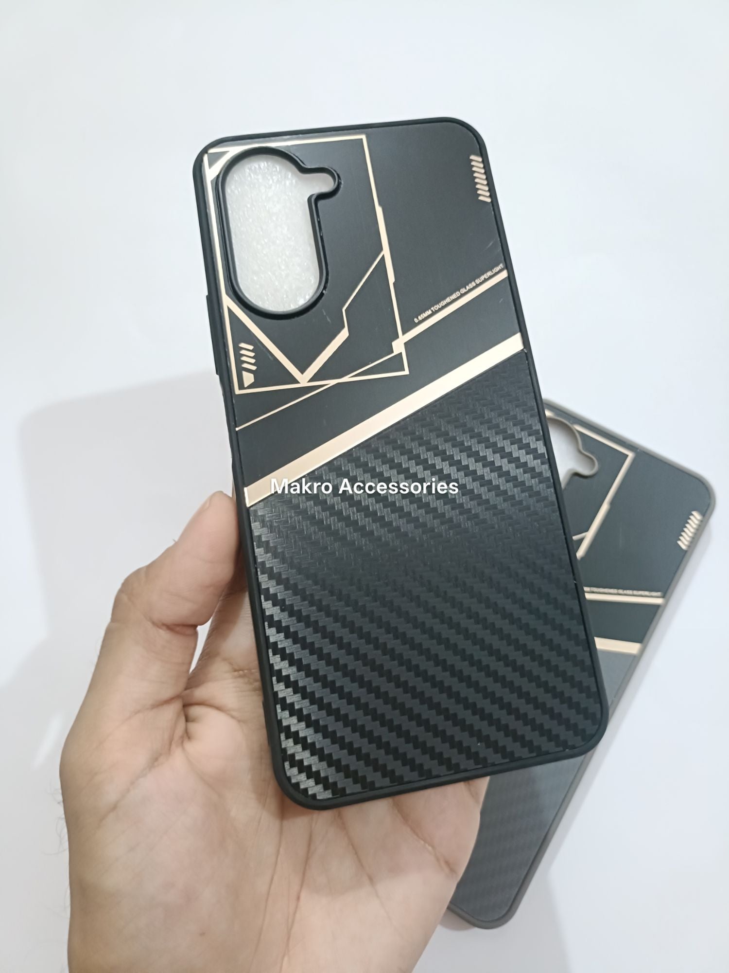 Vivo Y18/Y03  Premium Quality Carbon Fiber Prism Pulse back cover