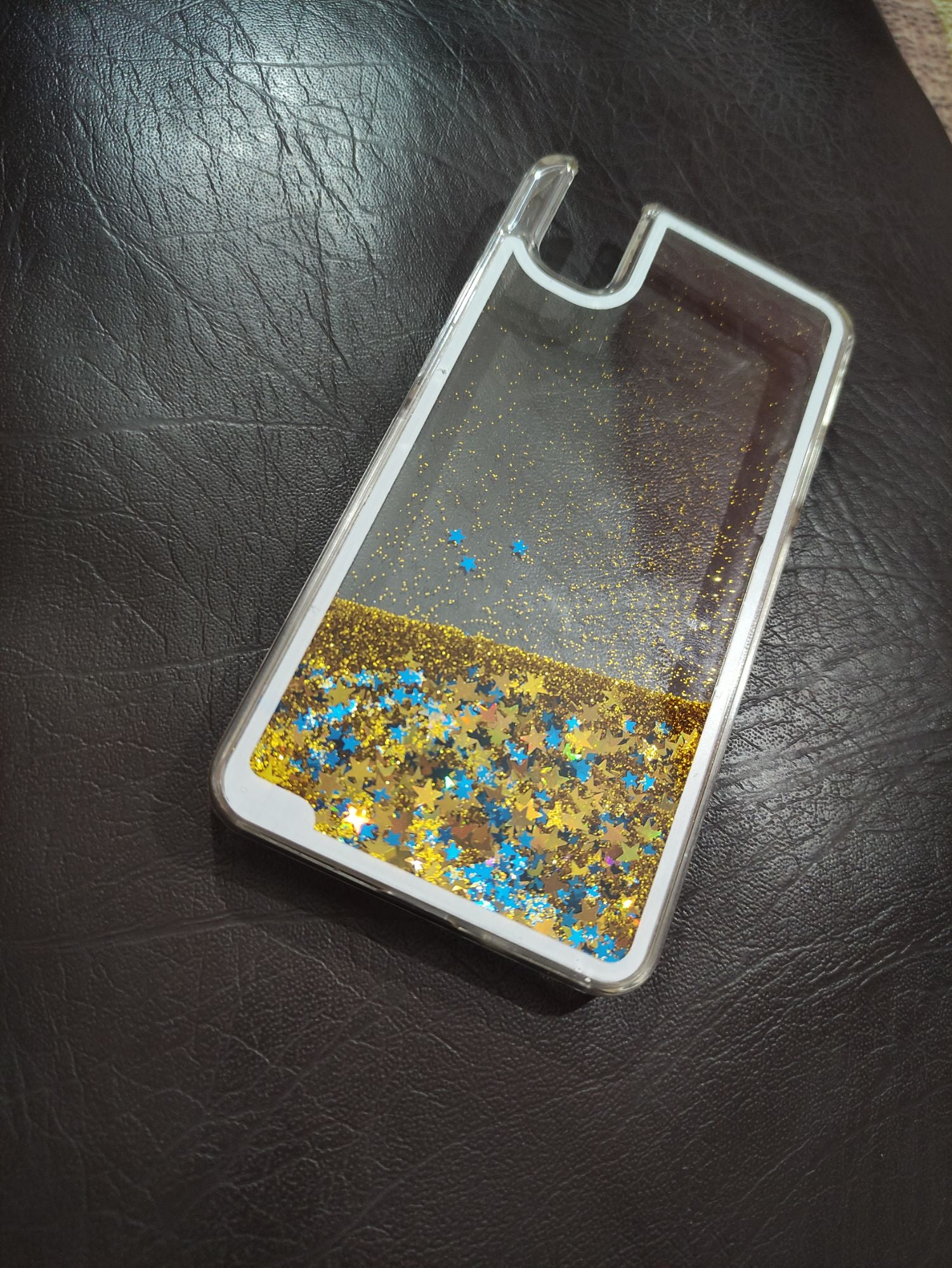 Huawei Shot X Fancy PC Clear Liquid Glitter Filled Back Cover