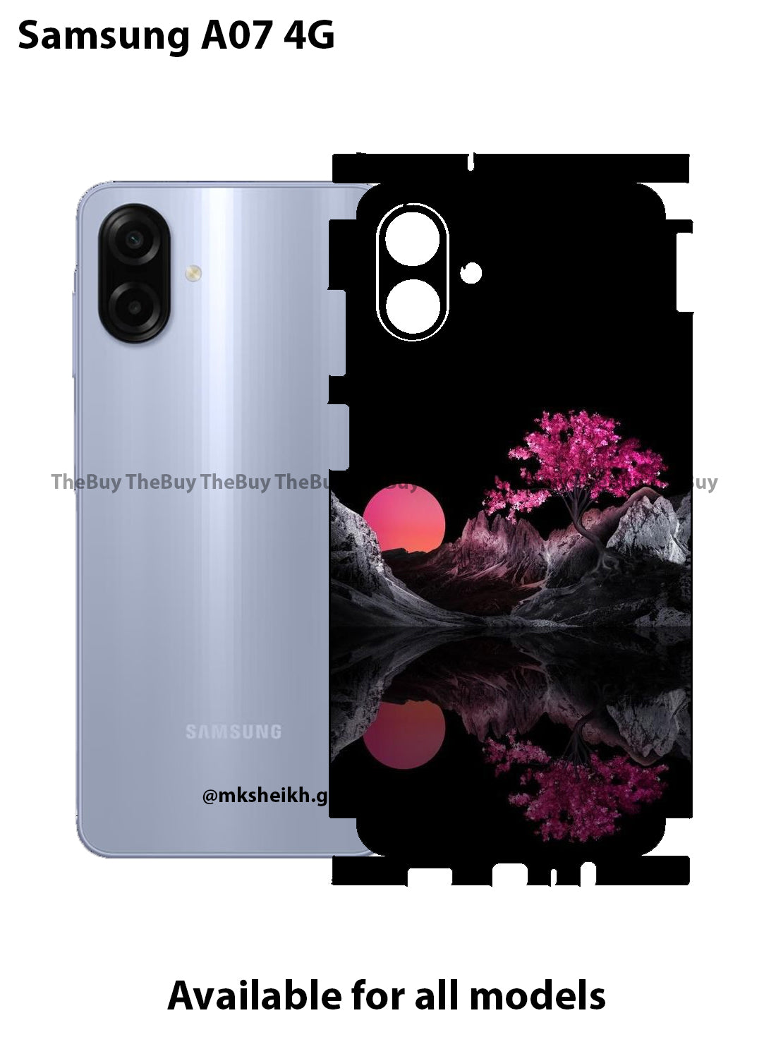 Samsung A07 4G Full Body Skin Wrap