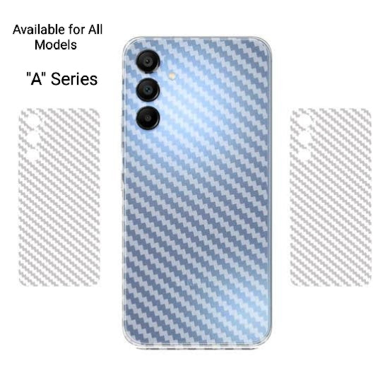 Samsung Galaxy A Series Premium Quality Clear Carbon Fiber Back Sheet