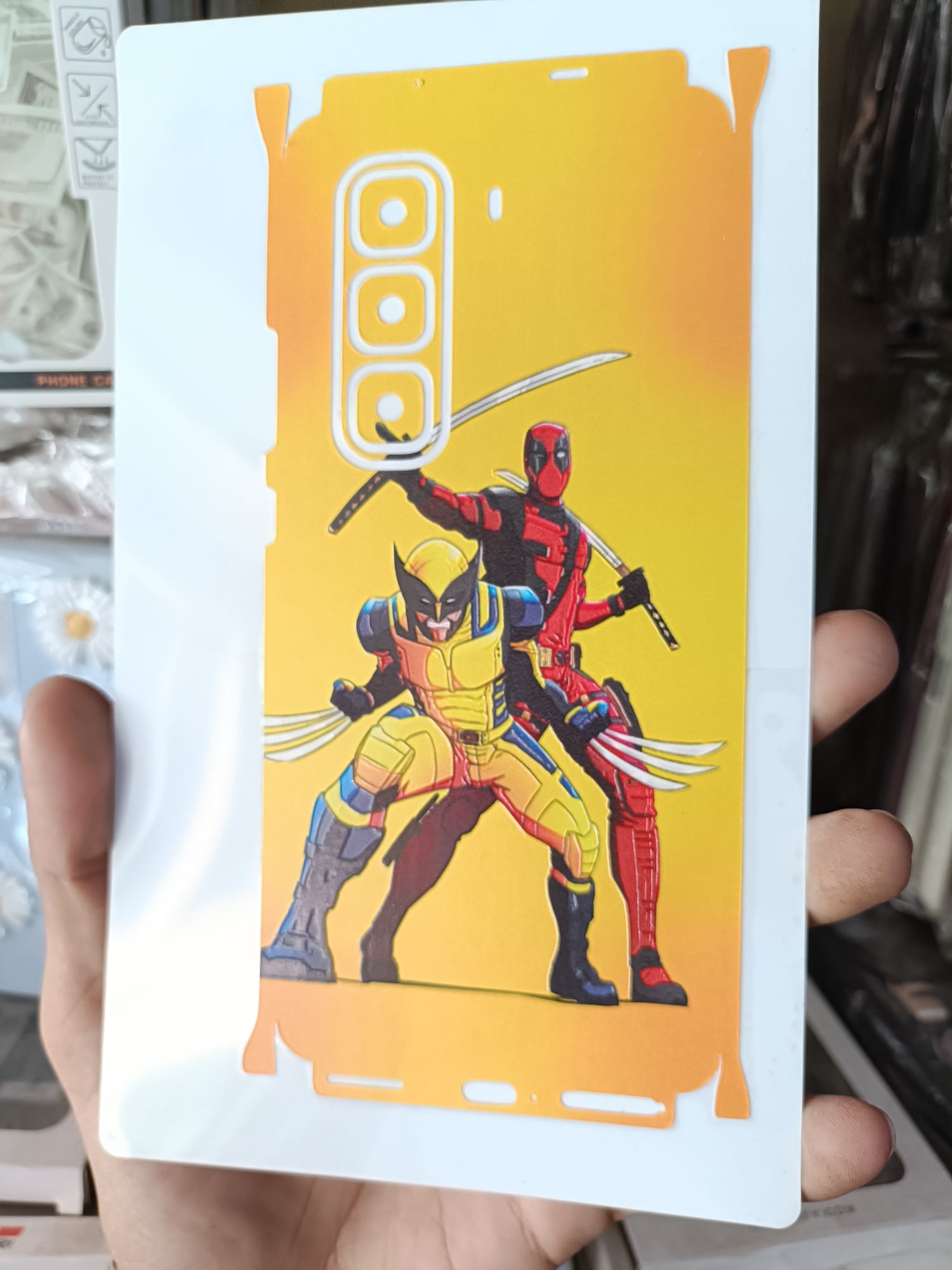 Infinix Hot 50 Pro Plus Premium Quality 3D Mobile Skin Full Wrap Superheroes