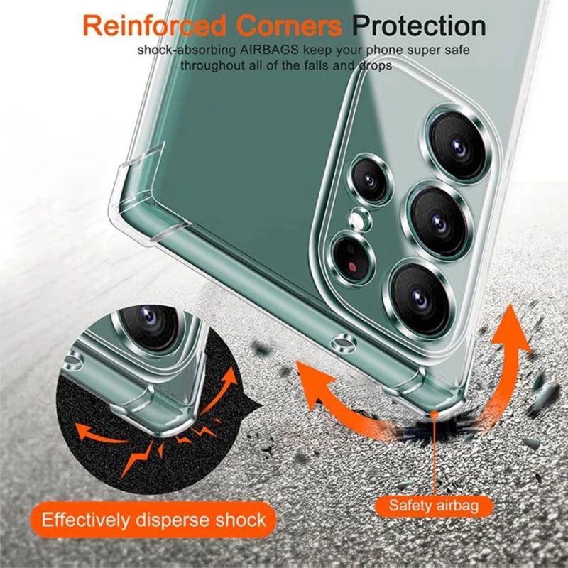 Samsung Galaxy S23 Ultra Soft TPU Clear Corner Protection Back Cover