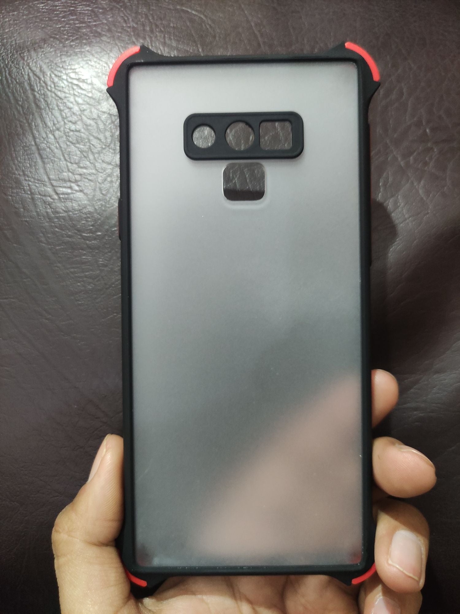 Samsung Note9 Matt Camera Protection Colour button back cover