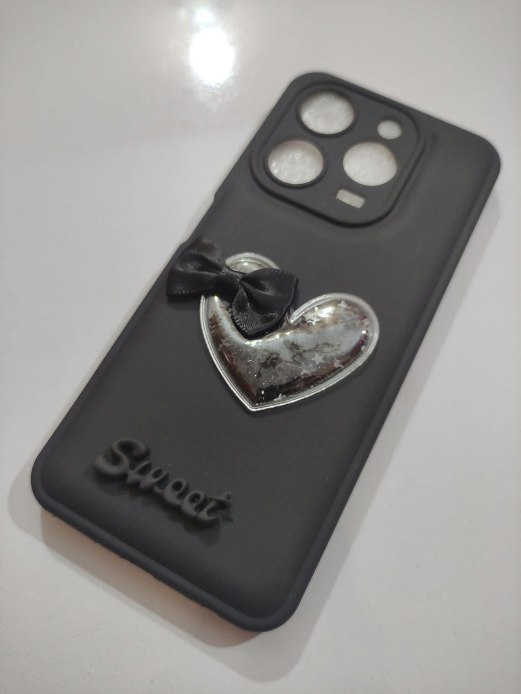 Tecno Spark 10 Pro Fancy Soft Silicone 3D Sweet Heart Back Cover